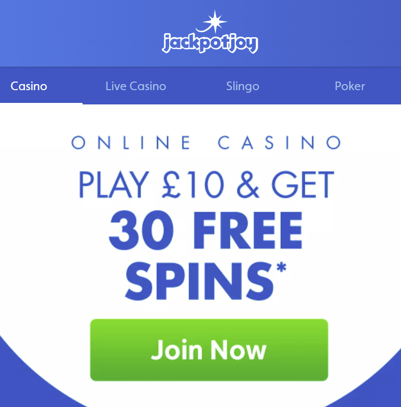 jackpot joy free spins