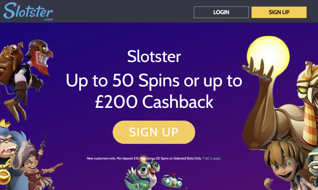 Slotster Casino Welcome Offer