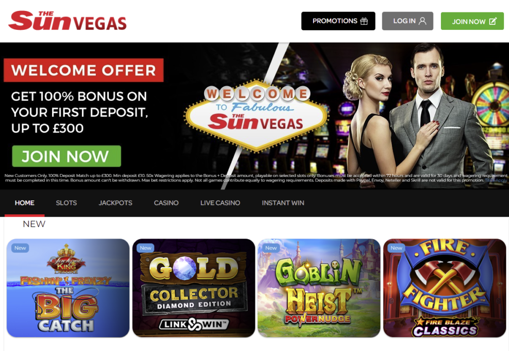 Sun Vegas Casino Bonus Code
