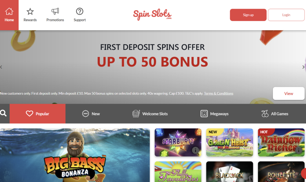 Spin Slots Welcome Offer