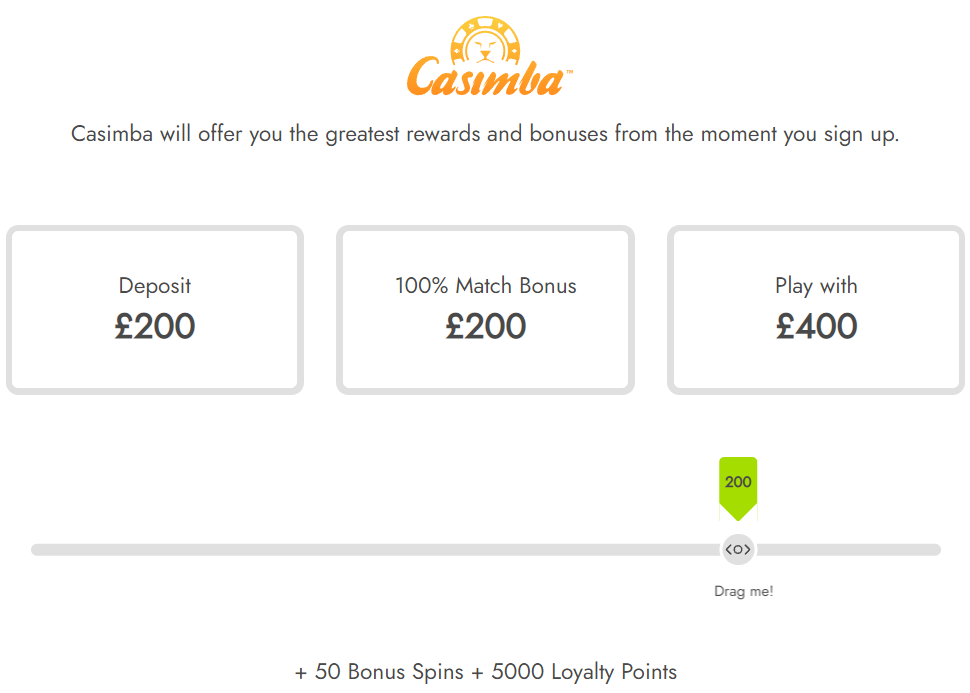 casimba no deposit bonus code