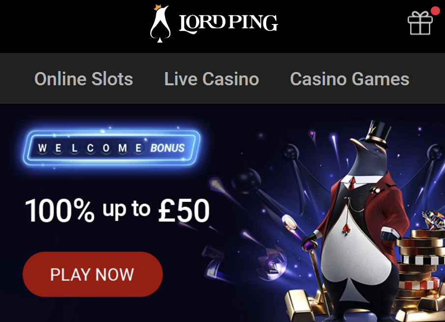 Lord Ping Bonus Code and Welcome Offer £50