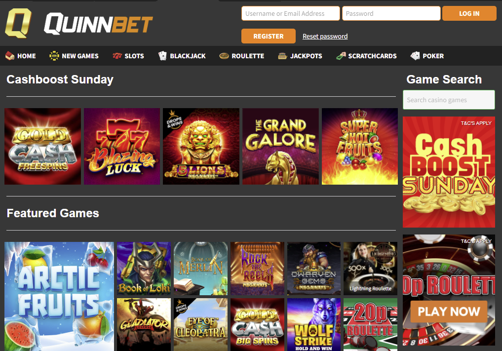 Quinncasino offers