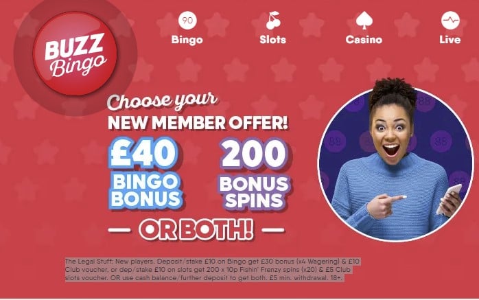 Buzz Bingo Offers for UK