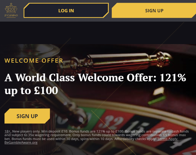 21Casino UK Promo 