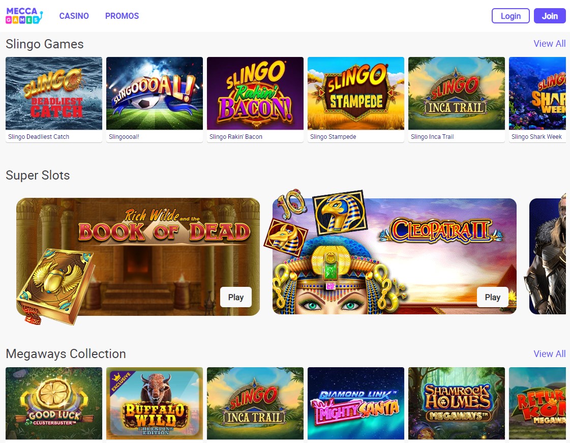 Mecca Games Bonus Code & Offer Get £40 Including 50 Free Spins