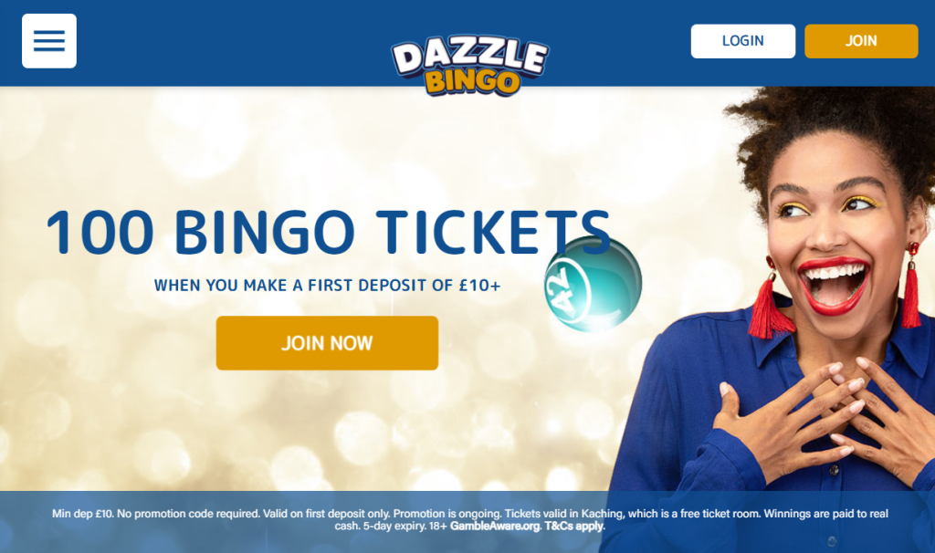 dazzlebingo welcome bonus