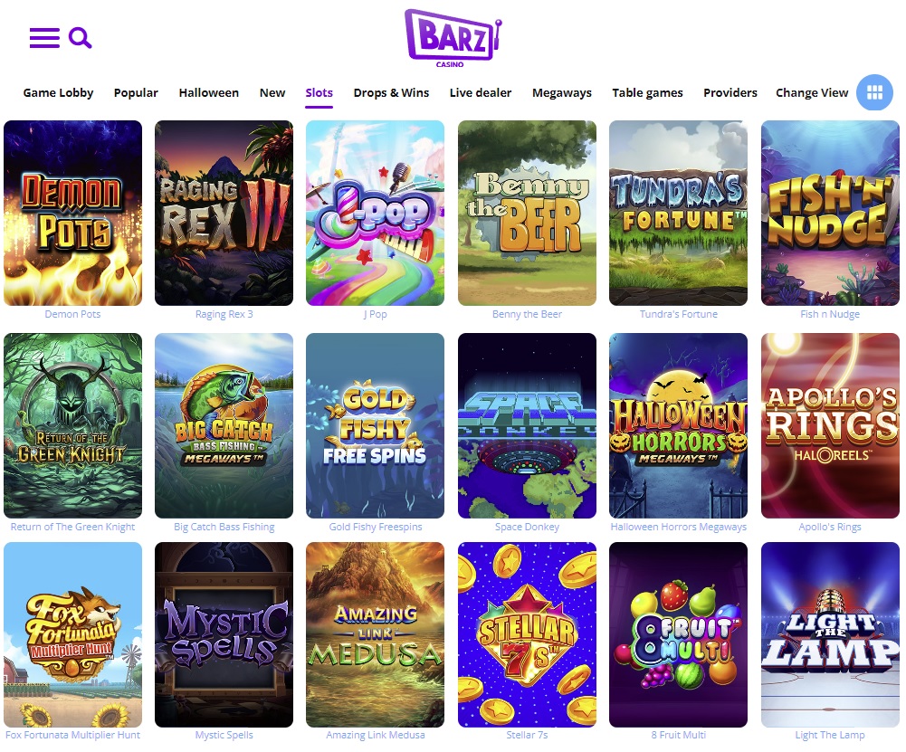 Barz Casino Slot Games