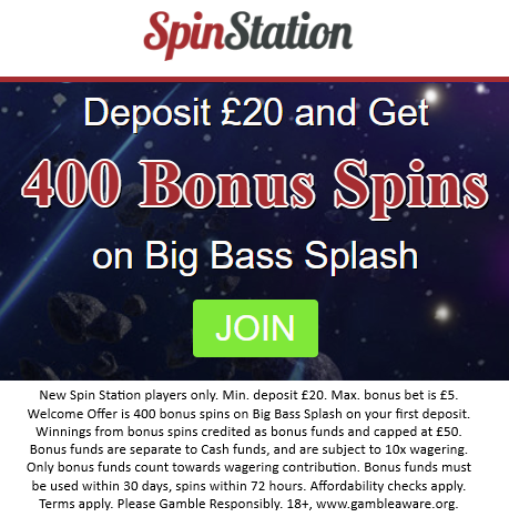 Spin Station Casino UK Promo Code and Bonus