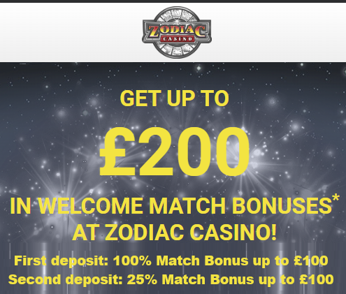 zodiac Casino Bonus