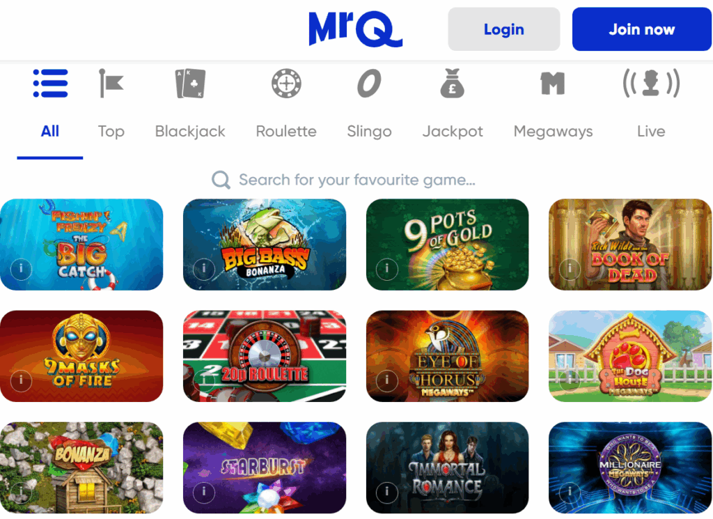 MRQ Casino Slot Games