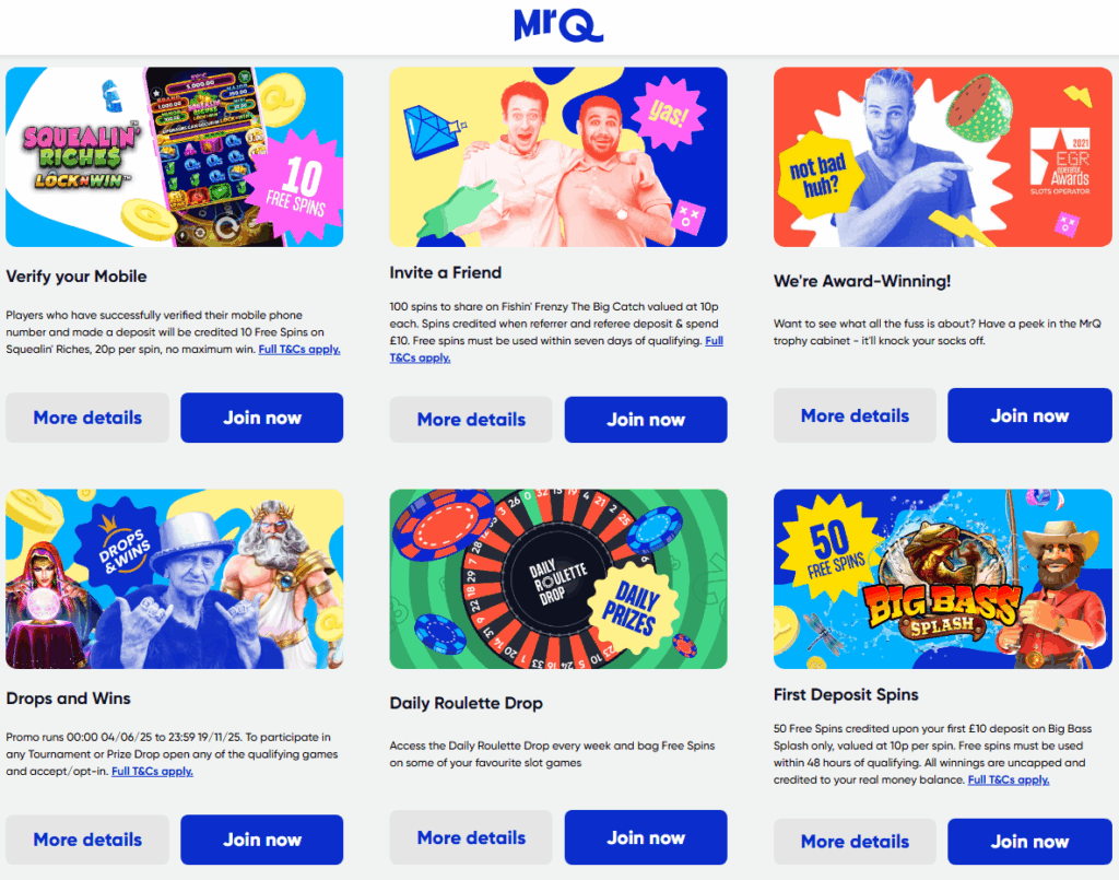 MrQ casino promotions