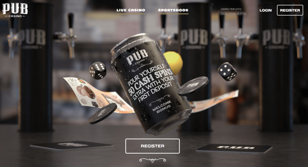 Pub Casino New Welcome Bonus with Free Spins
