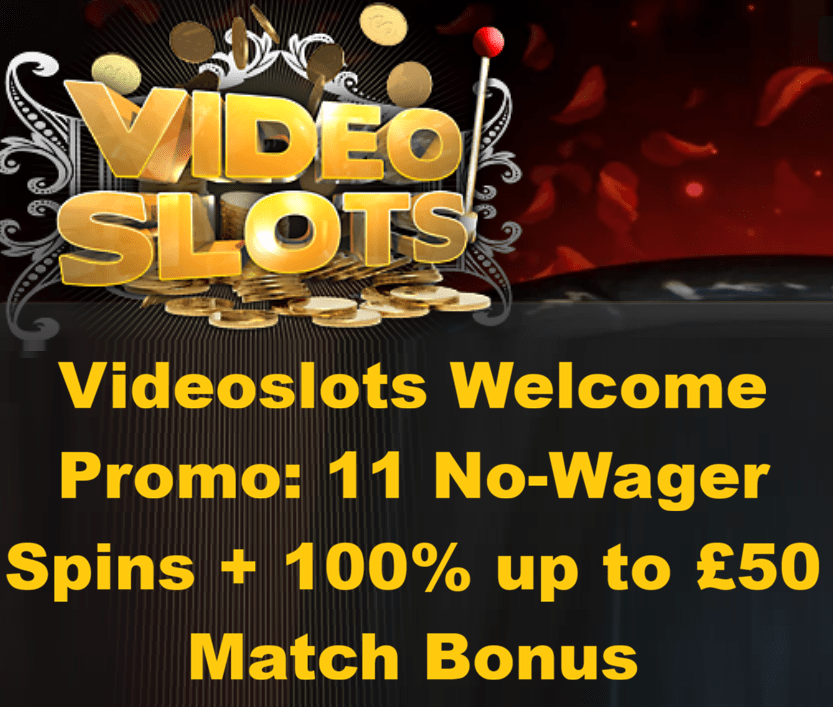 Videoslots new welcome offer with low wagering requirements
