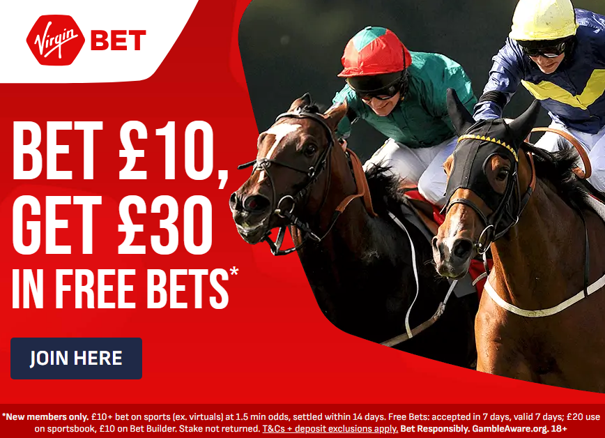Virgin Bet Promo UK: Bet 10 Get 30 in Free Bet