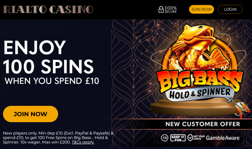 Rialto Casino Bonus Code is RIALTOGMBLR
