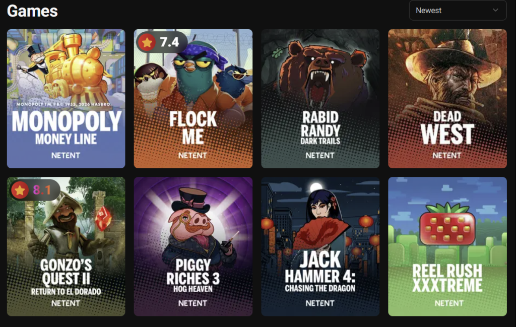 New NetEnt slot games