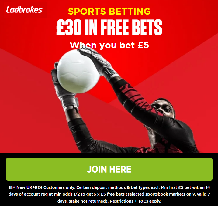 ladbrokes free bet joining bonus