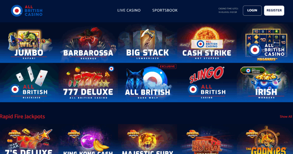 Best Cashback Casino - All British Casino