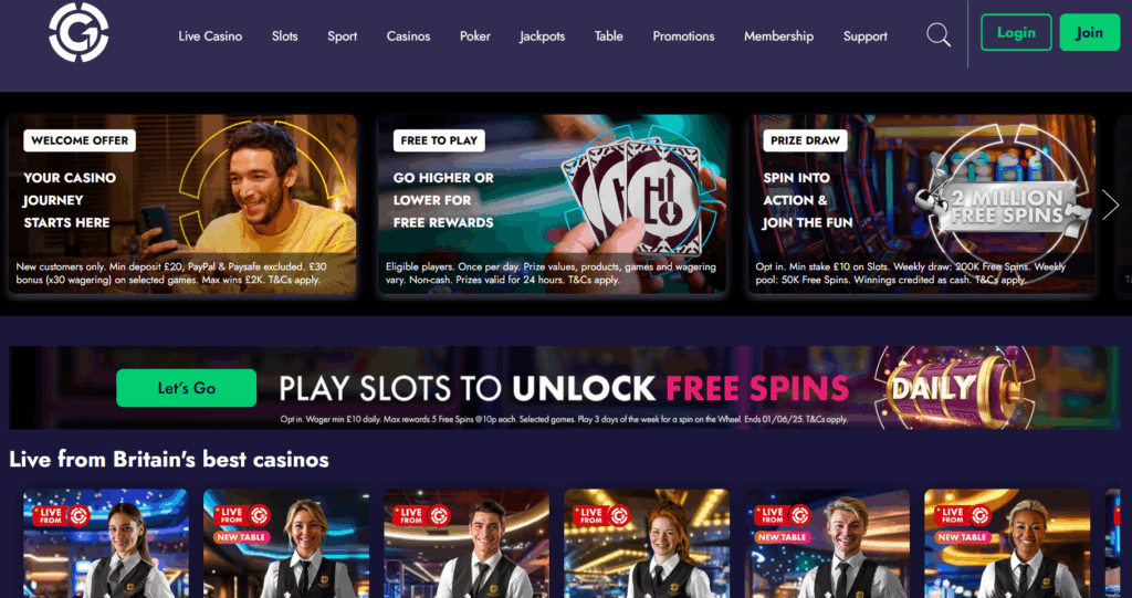 Best Uk casino sites - Grosvenor casinos
