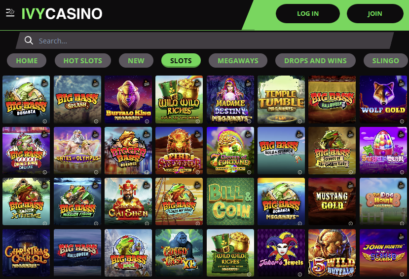 Ivy Casino best slots and games