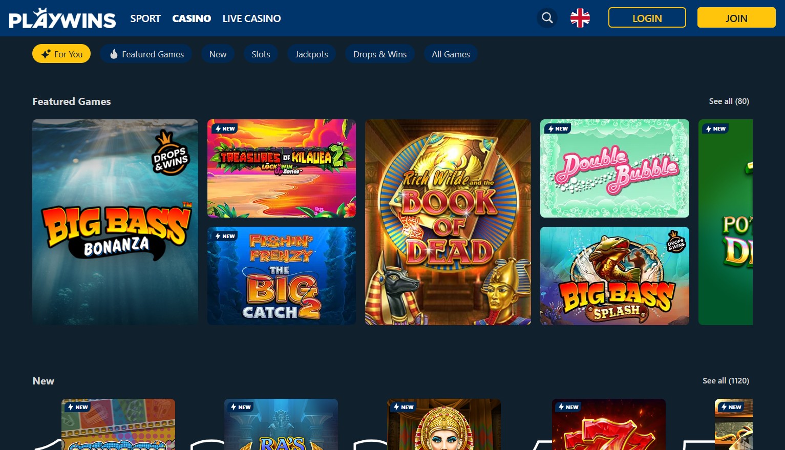 PlayWins Casino UK
