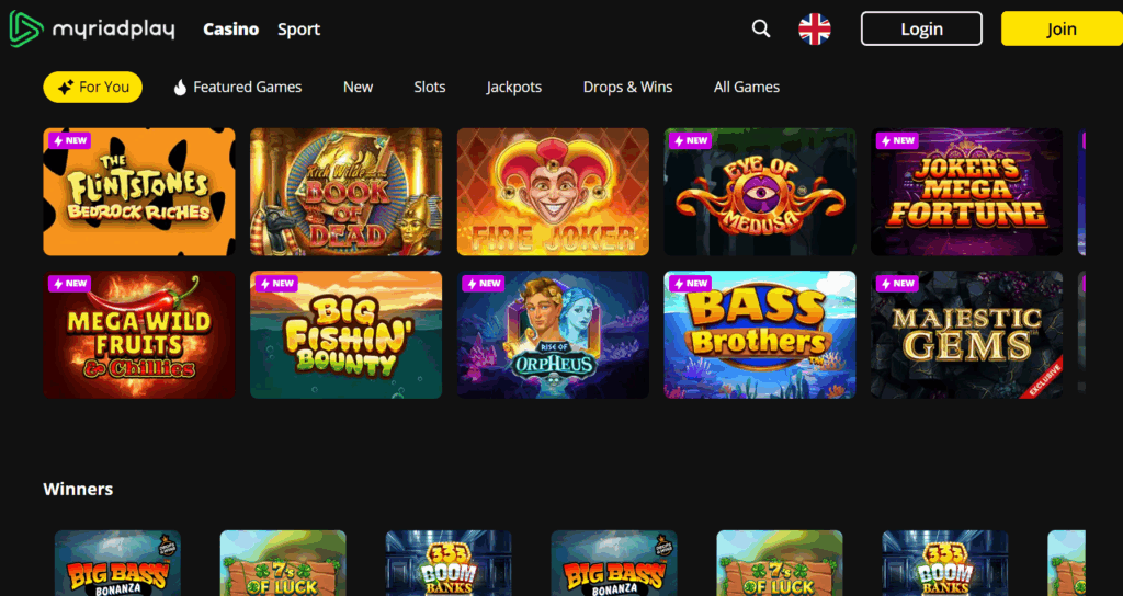 MyariadPlay Casino - top new site in UK