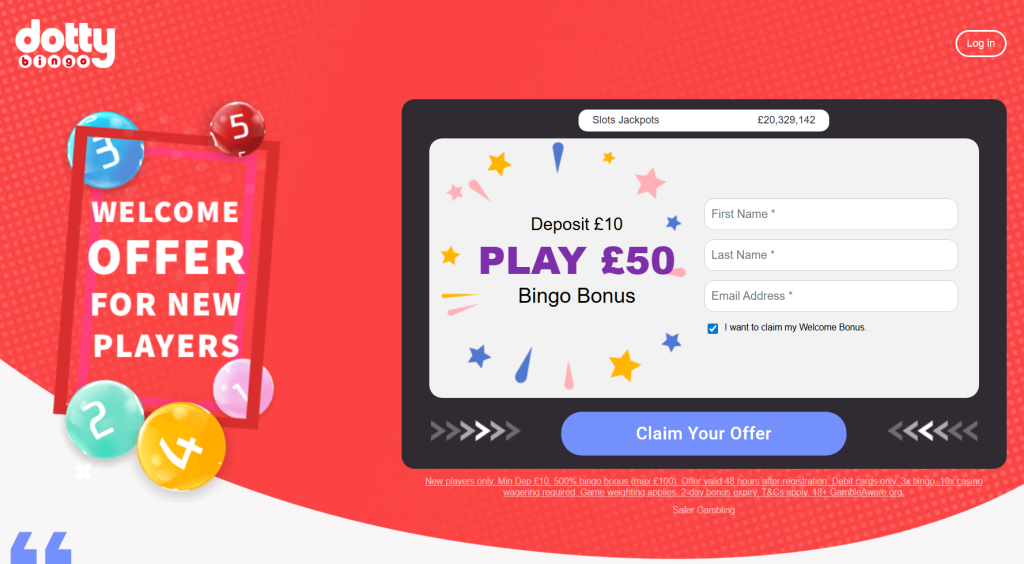 dotty bingo bonus and new player offer
