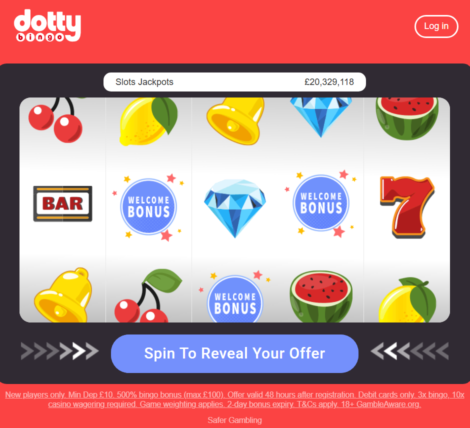 Dotty Bingo New Sign Up Bonus