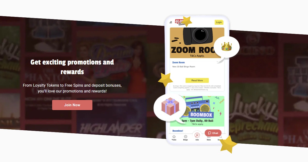Glossy bingo uk promos