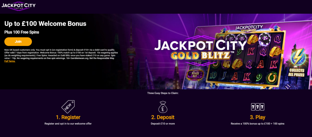 Bet £10 & Get 100 Free Spins + £100 Match 