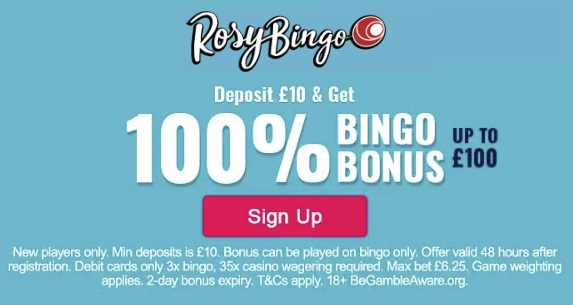 Rosy Bingo Welcome Bonus