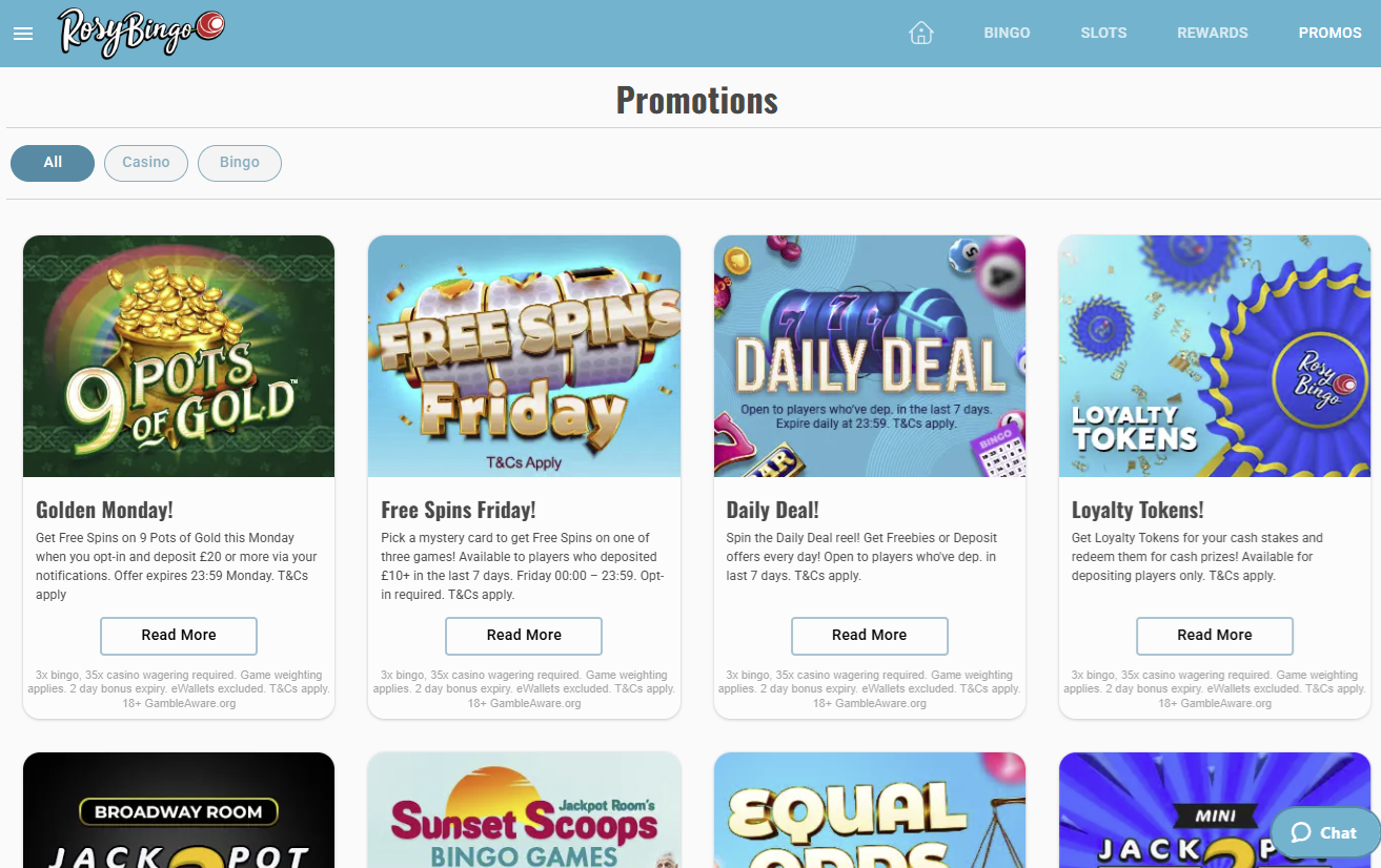 Rosy bingo promotions uk