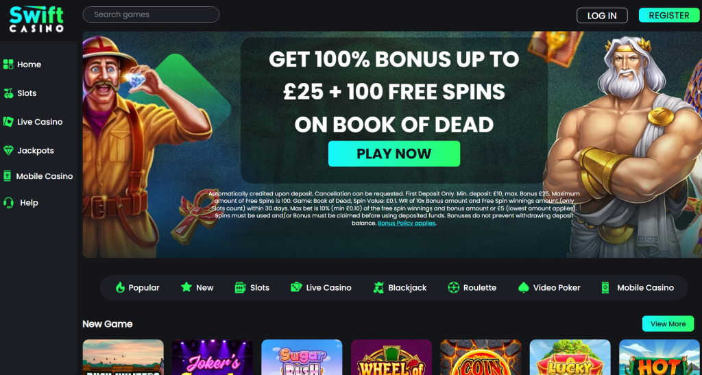 Swift Casino Promo Code UK