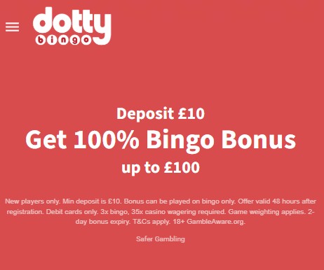 dotty bingo bonus and new player offer