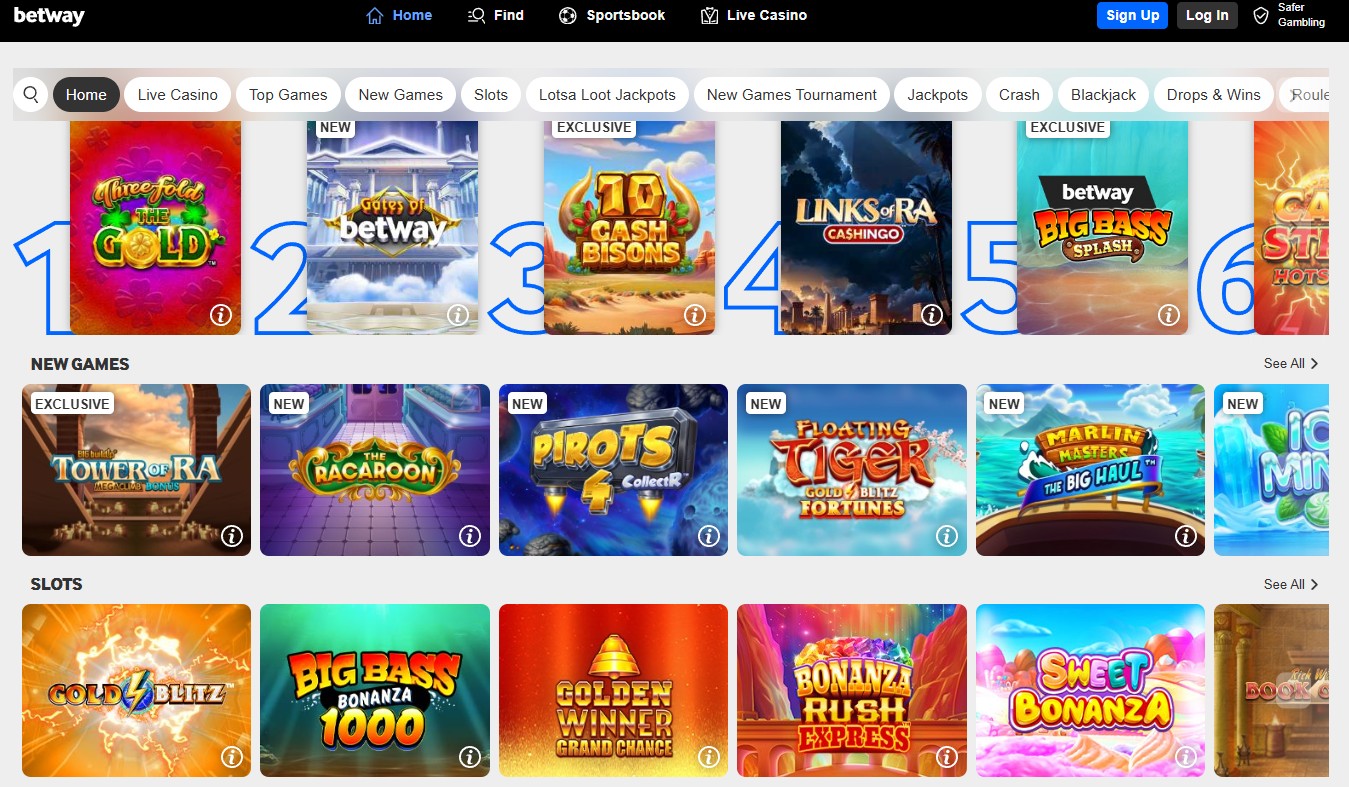 new betway slots