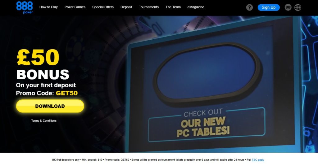 888Poker Promo Code UK