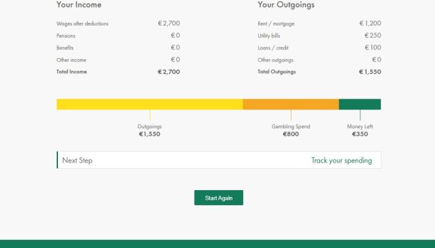 gambling budget calculator online for uk