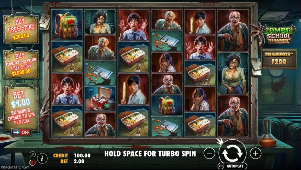 Zombie School Megaways slot