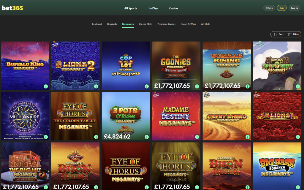 bet365 Slot Games