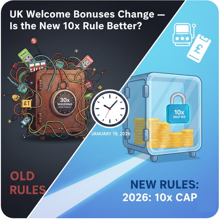 New UK Wagering Casino Bonus Requirement Rules