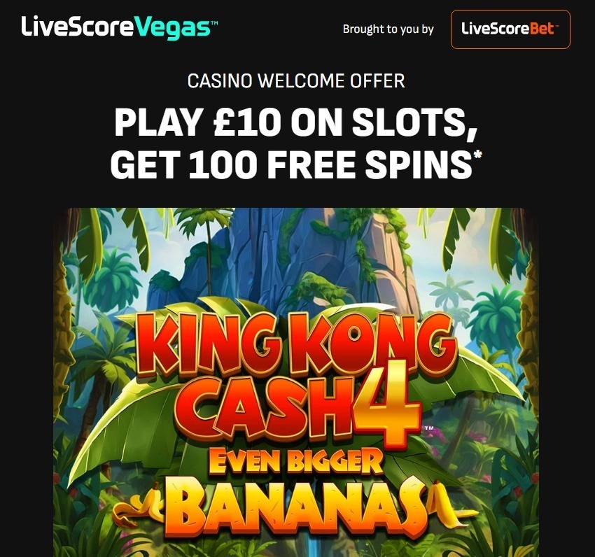livescore vegas bonus code and offer for UK