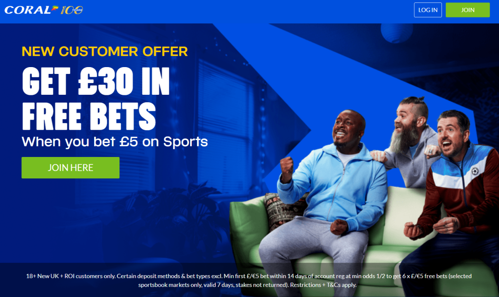 Coral free bet bonus
