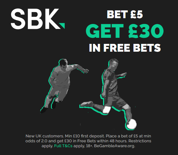 SBK app free bet bonus
