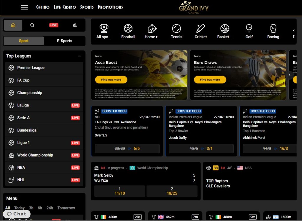 Grand Ivy Sports - New UK betting websites