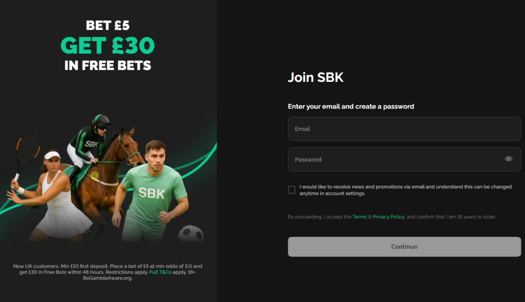 SBK betting promo