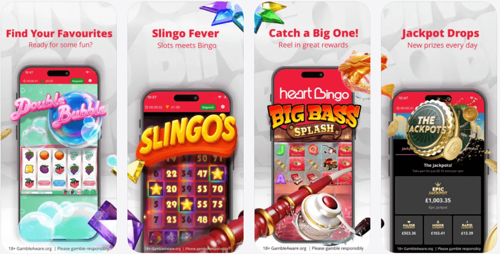 Top rated UK Bingo Apps - Heart