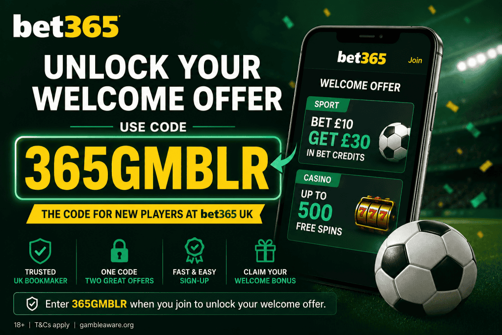 bet365 UK bonus code