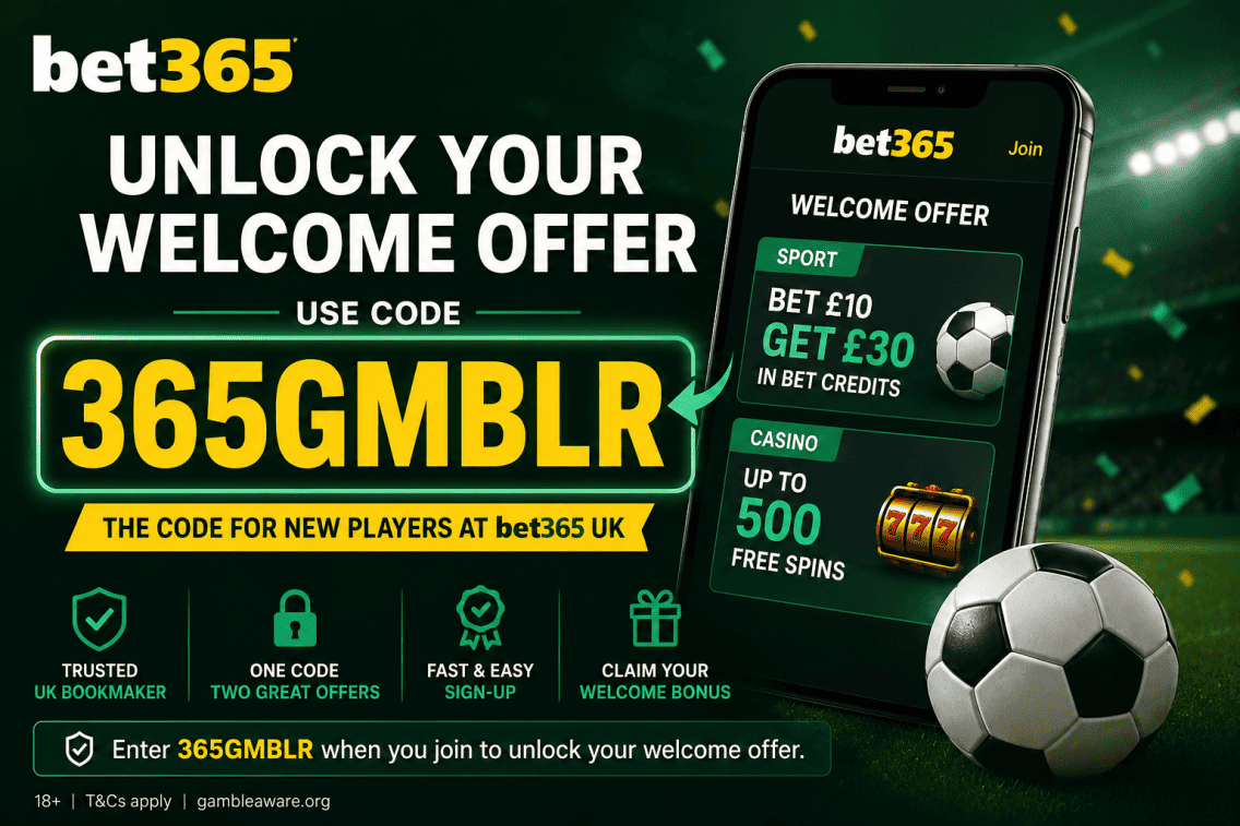 bet365 UK bonus code
