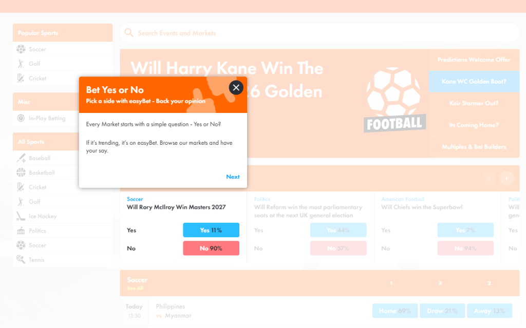 easybet predictions explained
